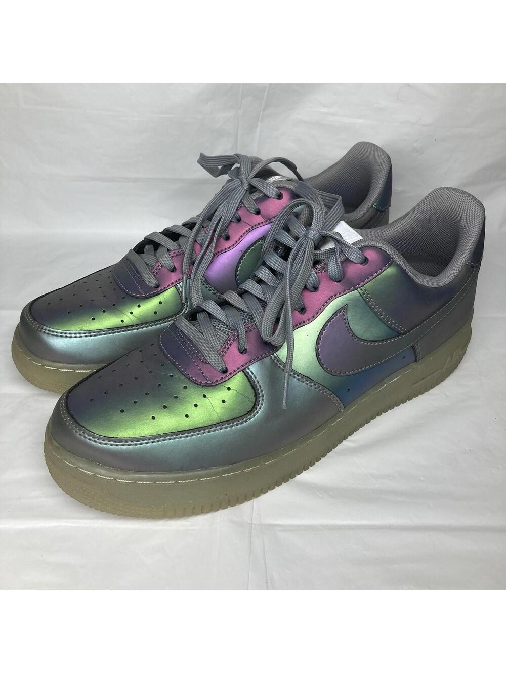 Men’s Size 11 Nike Air Force 1 Low '07 LV8 Iridescent 2017 Sneakers 718152-019